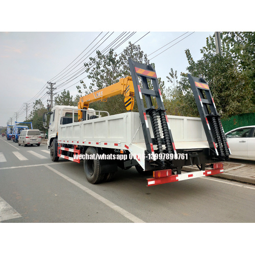 Dongfeng Cargo Truck Mounted 6.3T Crane and Rear Ladder