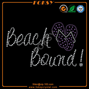Beach Bound hot fix rhinestone motif