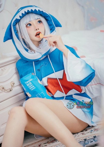 Hololive Vtuber Gawr Gura Cosplay Costume