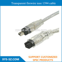 Transparent firewire ieee 1394 cable
