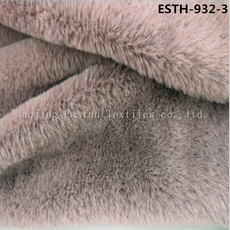 Solid Col Faux Rabbit Fur Esth-108A
