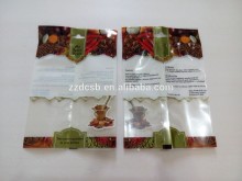 Transparent Plastic Food Grade Spice Packaging Bag For Supermarket Retail Sale