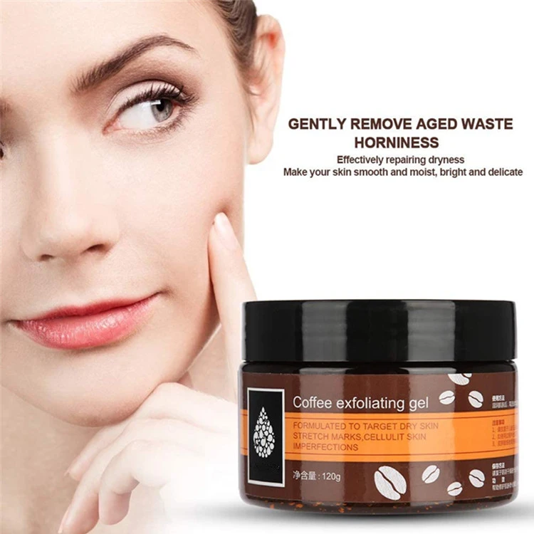 OEM Coffee Exfoliating Scrub Gel Nourishing Essential Body Care Exfoliating Skin Cream