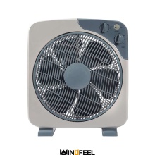 aluminum motor blue color box fan with timer