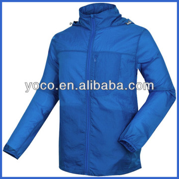 Super light mens nylon windbreaker jackets