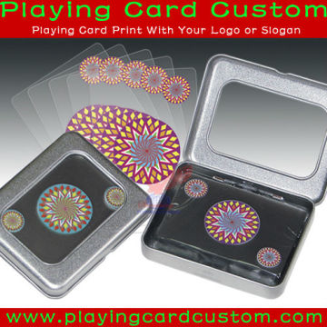 Customized Playing Cards Packaged with Tin Box