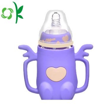 Silicone Baby Feeding Bottle Bpa Free Sleeve Protector