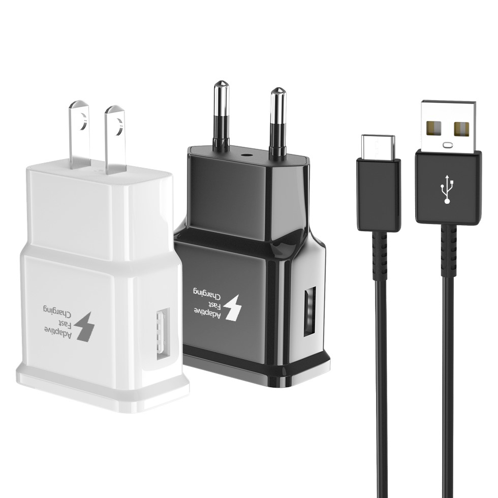 شاحن الجدار 15W مع كابل شاحن نوع USB-C