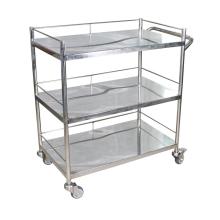 Stainless steel hospital trolley