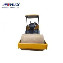 Vibratory road roller for construction subject