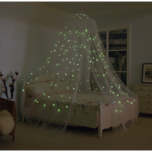 White Luminous Stars in the Dark Mosquito Net