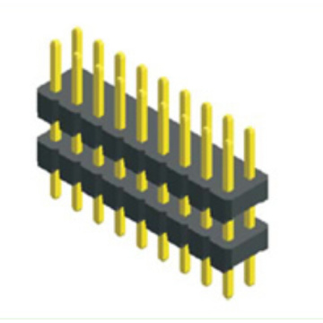 2.54mm 남성 헤더 이중 행 이중 플라스틱