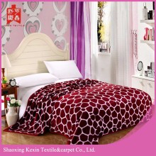 100% polyester king size flannel flush fleece blanket