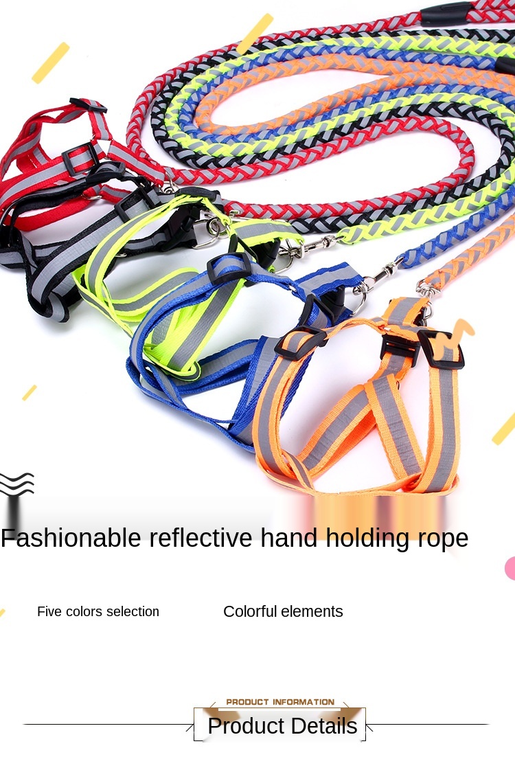 Pet supplies wholesale special traction pull leash dog treadmill morning run special traction rope factory direct supply