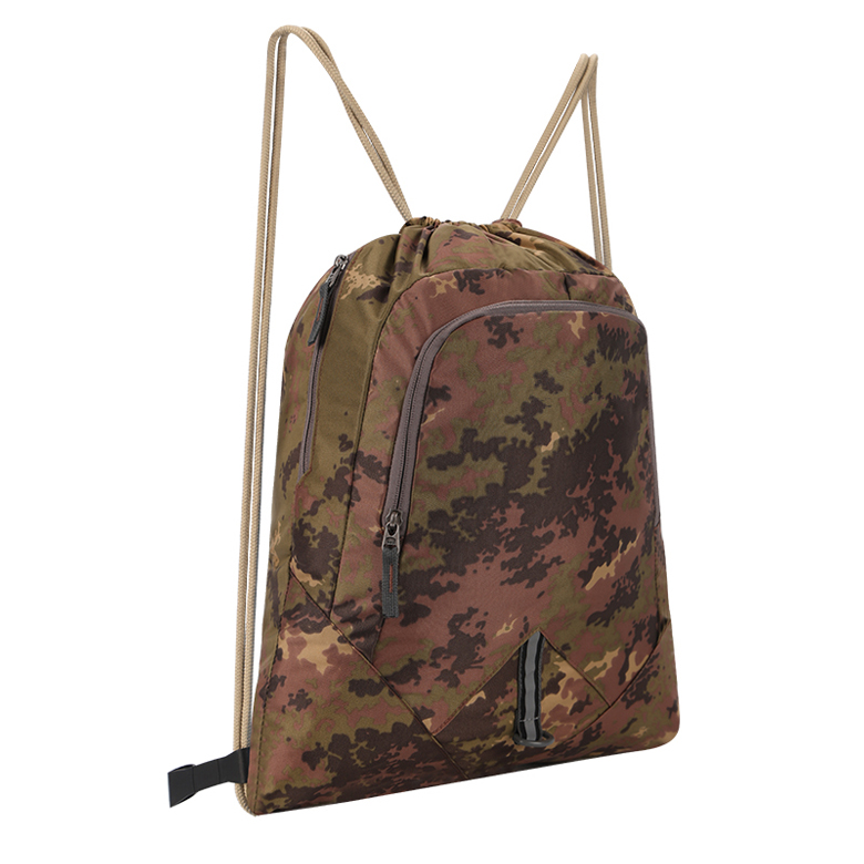 Camouflage Waterproof Lightweight Gym Sports Shoulder Backpack Drawstring Bag