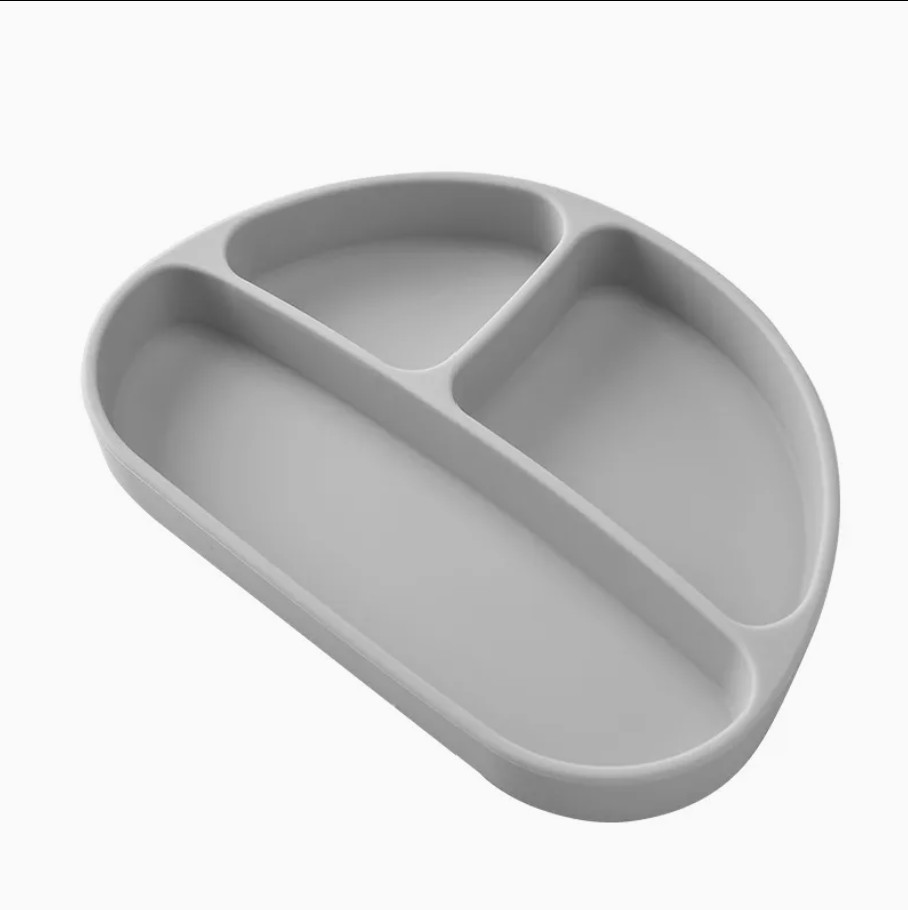 Anti-slip silicone baby feeding plate Anti-slip silicone baby feeding plate