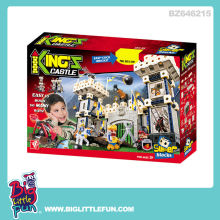 Plastic block toys castle