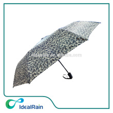 Auto open Sexy Leopard folding umbrella best quality umbrella