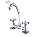 Dual Handle Faucet Brass Basin Faucet