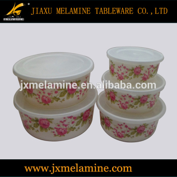 5pcs melamine ware storage bowl set