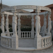 Pavilion outdoor white marble stone gazebo