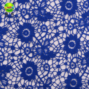 100% cotton chemical lace embroidery fabric