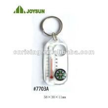 Keyring compass with thermometer (item#7703A)