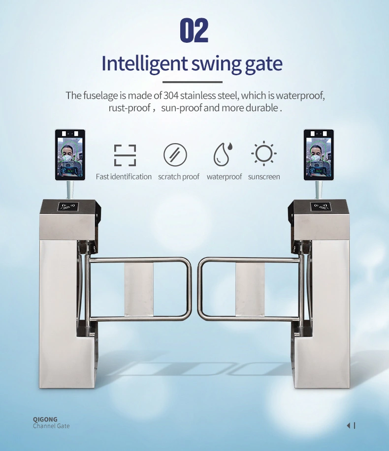 Smart Qr Code Access System Flap Barrier Door Price