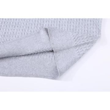 Men's Knitted All Cable Crew-Neck Pullover