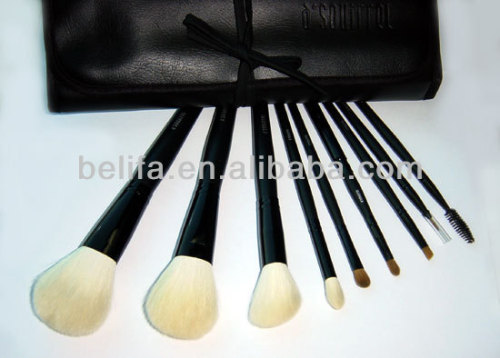 High grade goat hair 9 Piece Makeup Brush sets