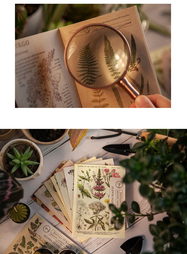 Flower Plants Printing Design DIY Scrapbook Notes Pad