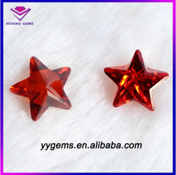 Wuzhou AAA Star Cut Garnet Stone CZ