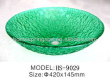 bathroom glass sink wash basin sanitary ware manufacturer