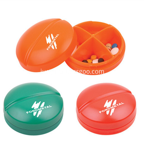 Promotional Plastic Round Shape Pill Box