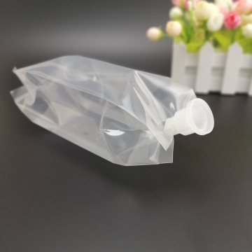 Customized side buckle bag transparent ethanol spout-bag