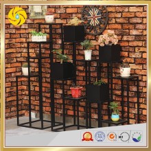 Custom Metal Black Rustproof Weatherproof Wrought Iron Flower Pot Stands