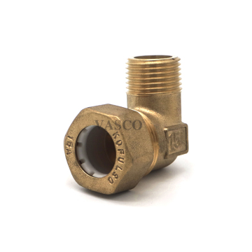 Forge Brass elbow Male fitting 1/2 - 1 inch brass nature color Elbow fitting