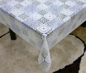 Printed pvc lace tablecloth by roll michaels