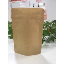Zip Lock Block Bottom Paper Bag Biodegradable