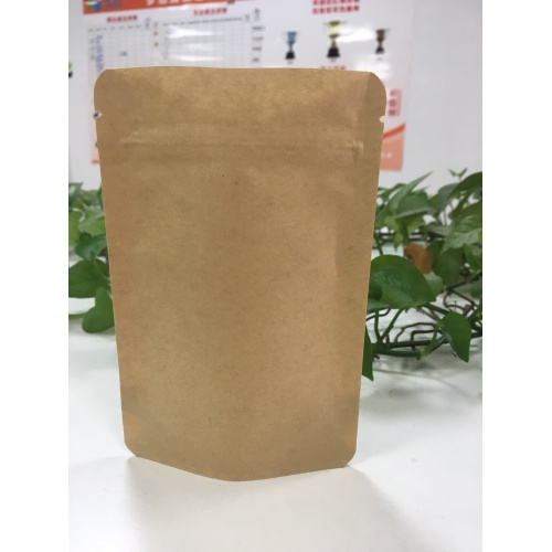 Zip Lock Block Bottom Paper Bag Biodegradable