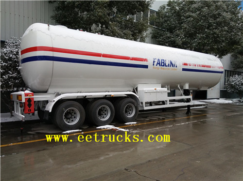 49cbm 25ton Liquid amonia tanker nusu trela