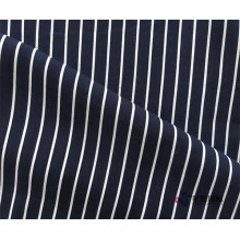 White Stripe Printed 100% Rayon Fabric