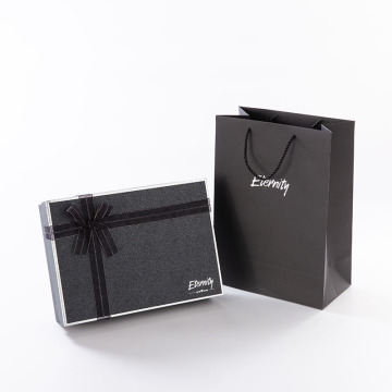 Custom Black Paper Gift Packaging Cardboard Boxes