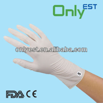 Long cuff latex gloves