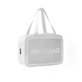 透明なウォッシュバッグの旅行化粧品PVCバッグ