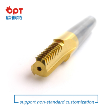 NPT thread milling for tapered threads