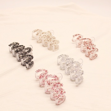 Shiny Acrylic Pearl Shark Claw Hair Clip for Women