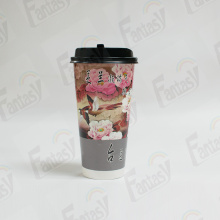 custom paper cup hot paper single wall cup