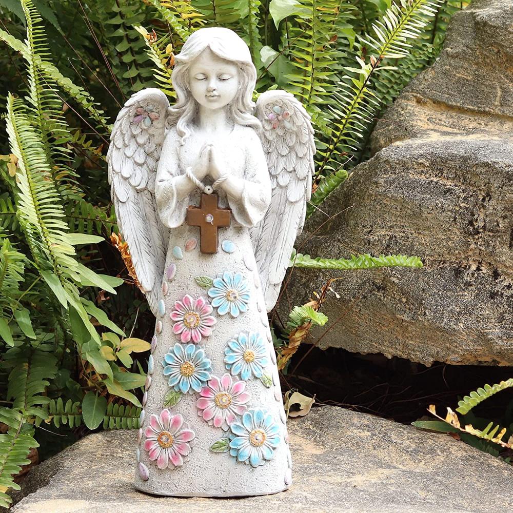 Statue del giardino esterno figurina da giardino angelo
