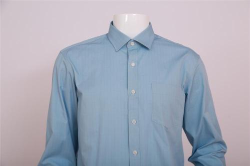 Herenbedrijf Casual shirt met lange mouwen blauw
